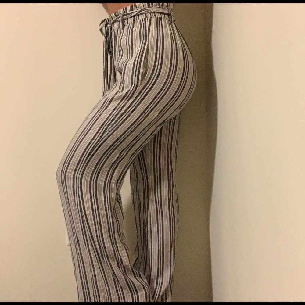 Boho tie waist pants